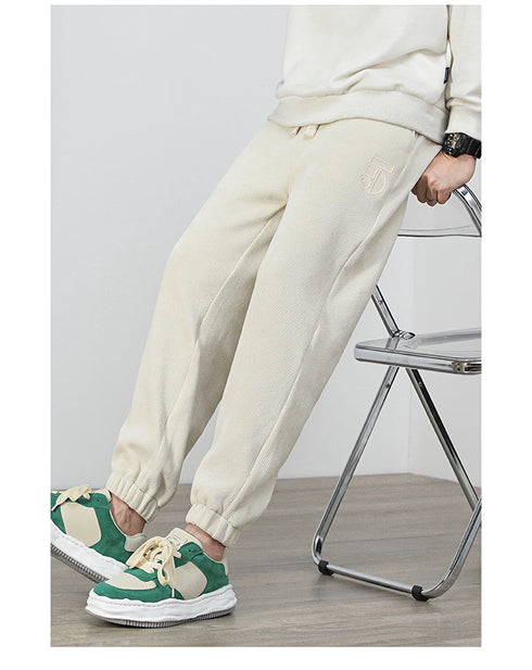 Men's Plus Size Running Drawstring Basic Fleece Joggers