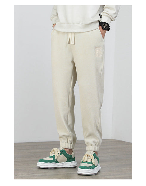 Men's Plus Size Running Drawstring Basic Fleece Joggers