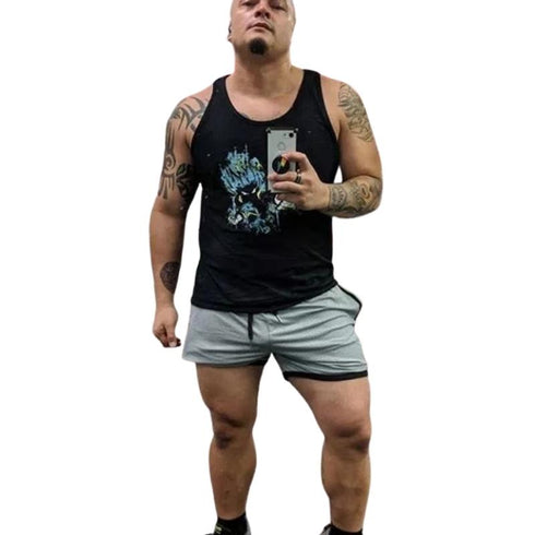 Men's Running Gym Mesh Athletic Shorts with Zip Pockets