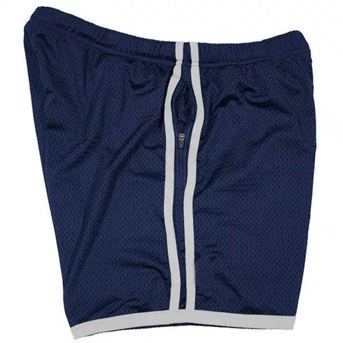 Men's Running Gym Mesh Athletic Shorts with Zip Pockets