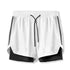 Men's Running Gym Workout Breathable Shorts with Lined