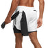 Men's Running Gym Workout Breathable Shorts with Lined