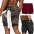 Men's Running Gym Workout Breathable Shorts with Lined