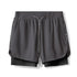Men's Running Gym Workout Breathable Shorts with Lined