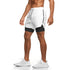 Men's Running Gym Workout Breathable Shorts with Lined