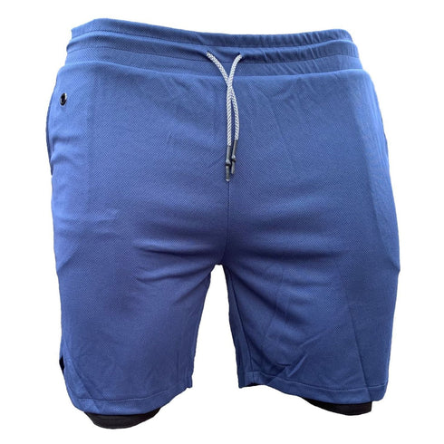 Men's Running Quick Dry 2 in 1 Athletic Shorts with Phone Pockets