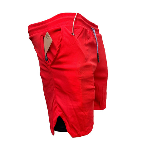 Men's Running Quick Dry 2 in 1 Athletic Shorts with Phone Pockets