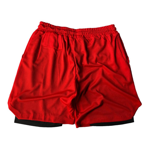 Men's Running Quick Dry 2 in 1 Athletic Shorts with Phone Pockets