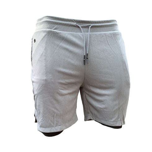 Men's Running Quick Dry 2 in 1 Athletic Shorts with Phone Pockets