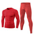 Men's Running Skinny Pants Suit Shirt Top Athletic Sets