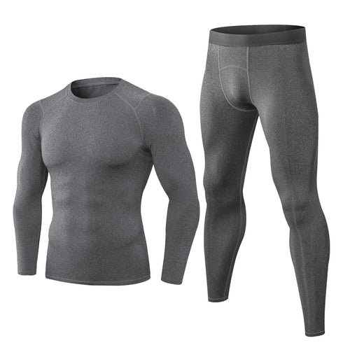 Men's Running Skinny Pants Suit Shirt Top Athletic Sets