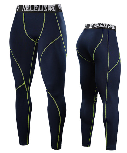 Men's Running Tights Athletic Workout Compression Pants