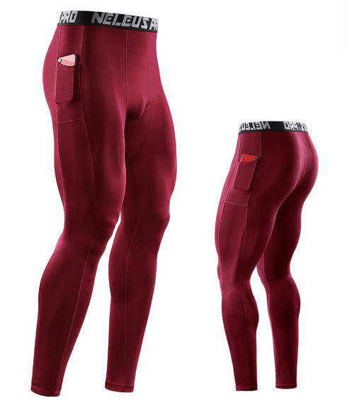 Men's Running Tights Leggings Athletic Yoga Compression Pants