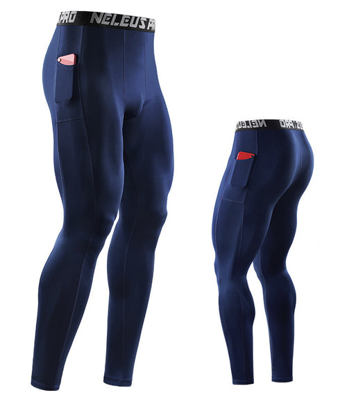 Men's Running Tights Leggings Athletic Yoga Compression Pants