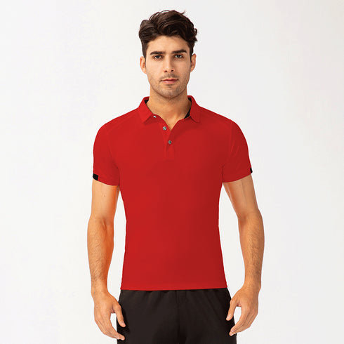 Men's Running Training Polo Shirts Quick Dry Golf T-shirt