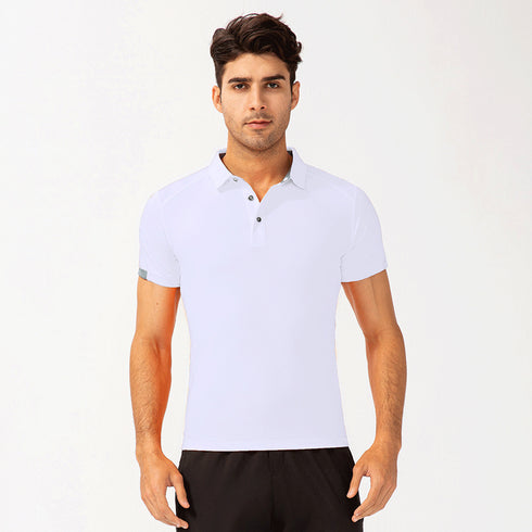 Men's Running Training Polo Shirts Quick Dry Golf T-shirt