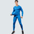 Men's Running Undershirt Skinny Printing Stretchy Pants Suit