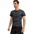 Men's Running Workout Loose Camo T-shirt Shapewear