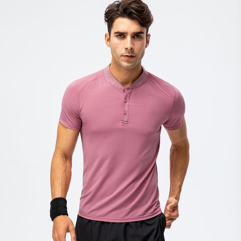 Men's Running Workout Quick Dry Breathable Sports T-shirt