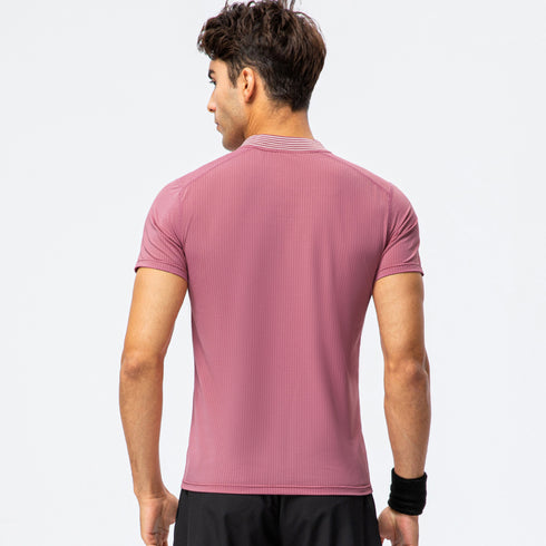 Men's Running Workout Quick Dry Breathable Sports T-shirt