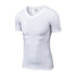 Men's Running Workout V-neck Short Sleeve Skinny T-shirt