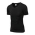Men's Running Workout V-neck Short Sleeve Skinny T-shirt
