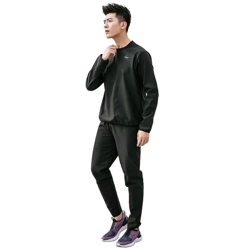 Men's Sauna Suits Sweat Gym Workout Pants Shirt Suits