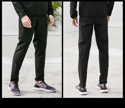 Men's Sauna Suits Sweat Gym Workout Pants Shirt Suits