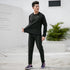 Men's Sauna Suits Sweat Gym Workout Pants Shirt Suits