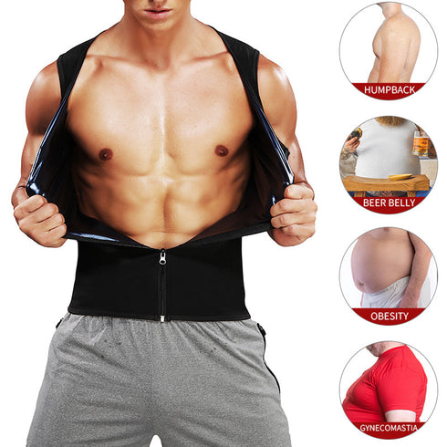 Men's Sauna Tummy Control Thermo Tank Tops Body Shaper