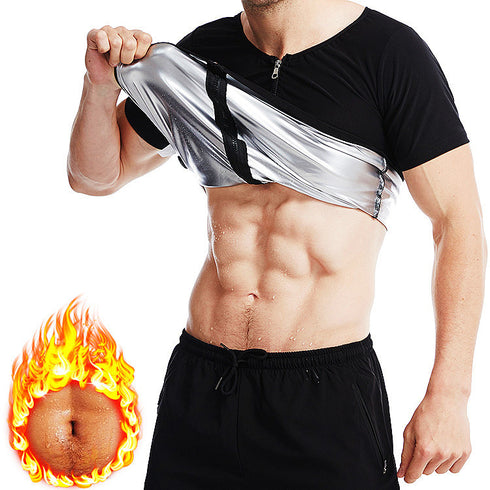 Men's Sauna Undershirt Workout Waist Trainer Top