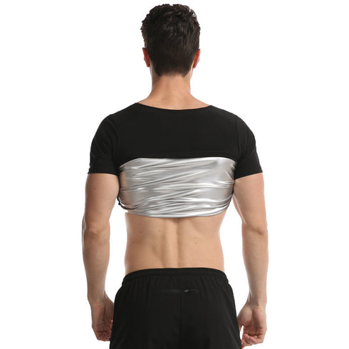 Men's Sauna Undershirt Workout Waist Trainer Top