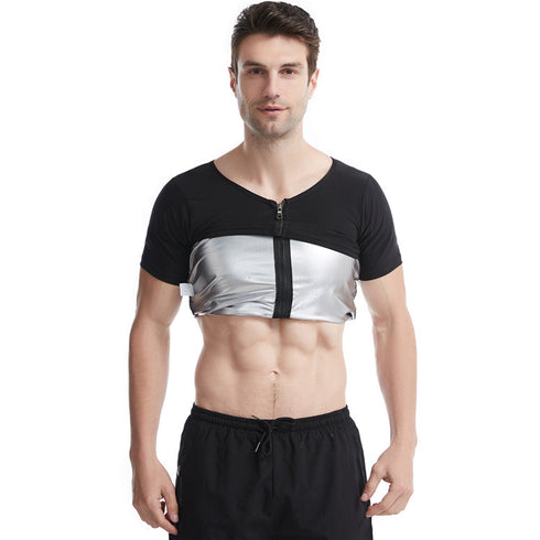 Men's Sauna Undershirt Workout Waist Trainer Top
