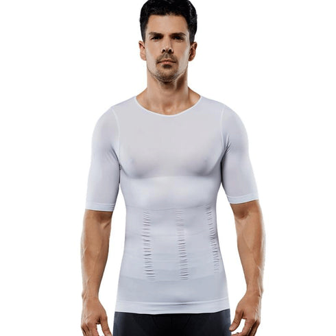 Men's Seamless Tummy Control Short Sleeve Shapewear