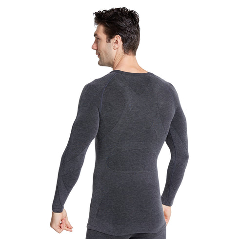 Men's Shapewear Long Sleeve Shirts Thermal Underwear