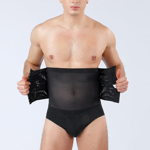 Men's Shaping 3 Rows Clasp Body Shaper Girdle Briefs