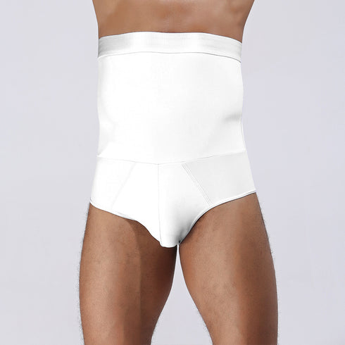 Men's Shaping Control Briefs with High Waist Girdle