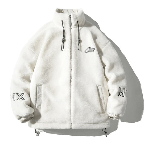 Men's Sherpa Jacket Full Zip Plus Size Winter Coat