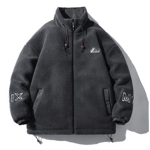 Men's Sherpa Jacket Full Zip Plus Size Winter Coat