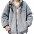 Men's Sherpa Jacket Full Zip Plus Size Winter Coat