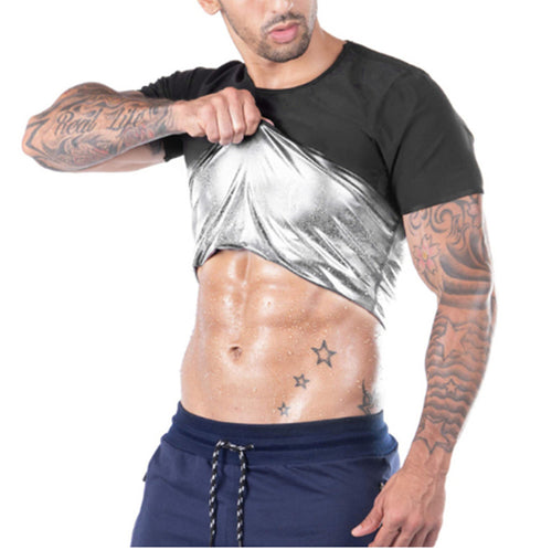 Men's Short Sleeve Undershirt Thermal Compression Body Shaper