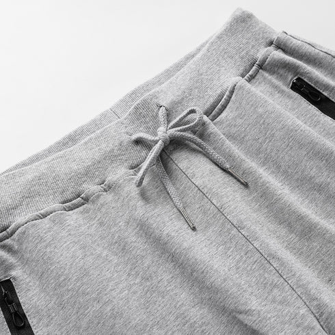Men's Shorts Capri Pants with Zipper Pocket Drawstring