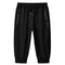 Men's Shorts Capri Pants with Zipper Pocket Drawstring