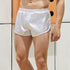 Men's Silk Boxers Lounge Sexy Panties Pajama Shorts