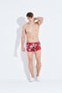 Men's Silk Print Satin Boxer Shorts Lounge Underwear
