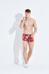 Men's Silk Print Satin Boxer Shorts Lounge Underwear