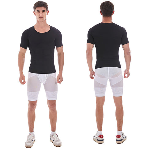 Men's Skinny Abdomen Control Tank Compression Body Shaper