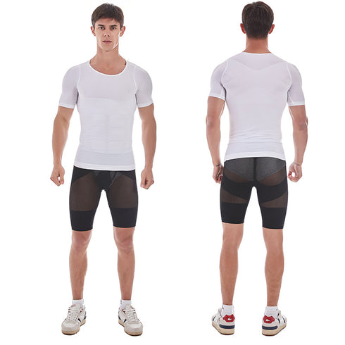 Men's Skinny Abdomen Control Tank Compression Body Shaper