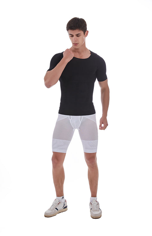 Men's Skinny Abdomen Control Tank Compression Body Shaper