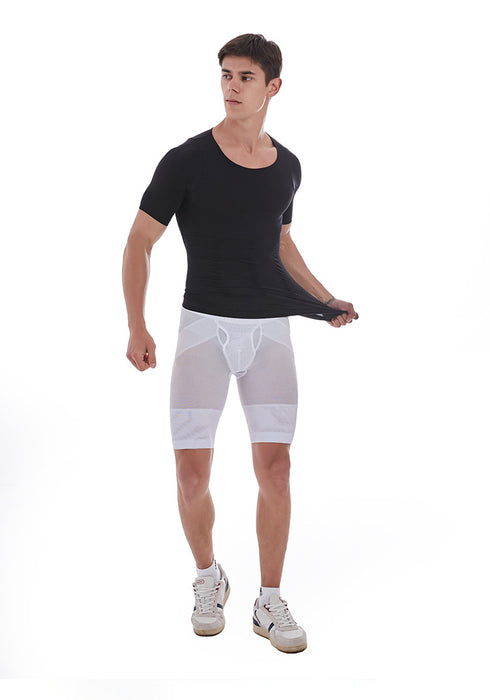 Men's Skinny Abdomen Control Tank Compression Body Shaper
